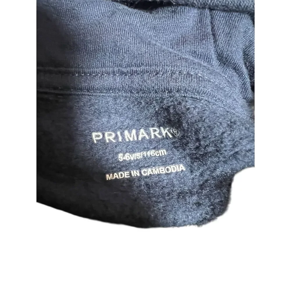 Primark Boys Dinosaur Baseball League Hoodie Blue Size 5-6 Casual